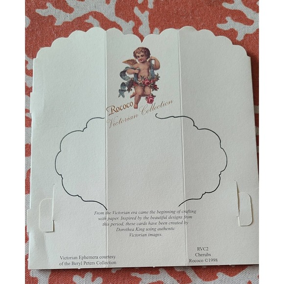 Vintage pop up valentines day card Rococo Victorian collection NEW 3D - Picture 3 of 3